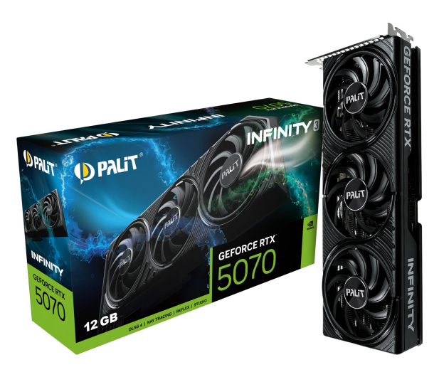 PALIT GeForce RTX 5070 Infinity 3 12GB GDDR7 DLSS4 - 1326128 - zdjęcie